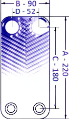 Piastra scambiatore di calore Ba-16